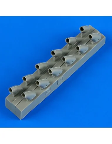 P-40E Warhawk exhaust for Hasegawa, 1/32 - Quickboost QB32 159