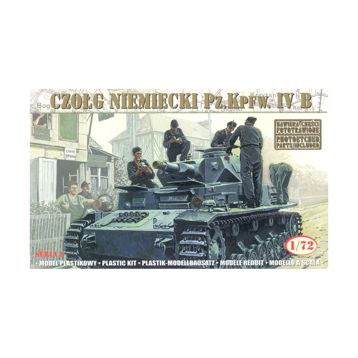 German Tank Pz.Kpfw.IVB'21 Panzerdivisio (neu) 1943 - Mirage Hobby ...