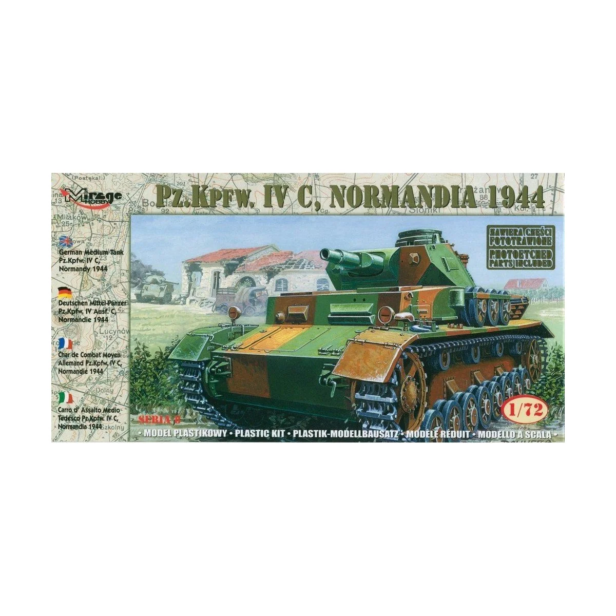 Pz.IV C Normandy 1944, 1/72 - Mirage Hobby 72853 Pz.IV C Normandy 1944, 1/72 - Mirage Hobby 72853
