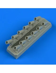 Spitfire Mk.IX exhaust-oval type f.Revel, 1/32 - Quickboost QB32 193