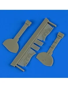 A6M5c Zero Type 52 undercarriage covers for Hasegawa, 1/32 - Quickb...