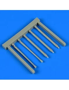 A6M5c Zero type 52 gun barrels f.Hasegaw, 1/32 - Quickboost QB32 200