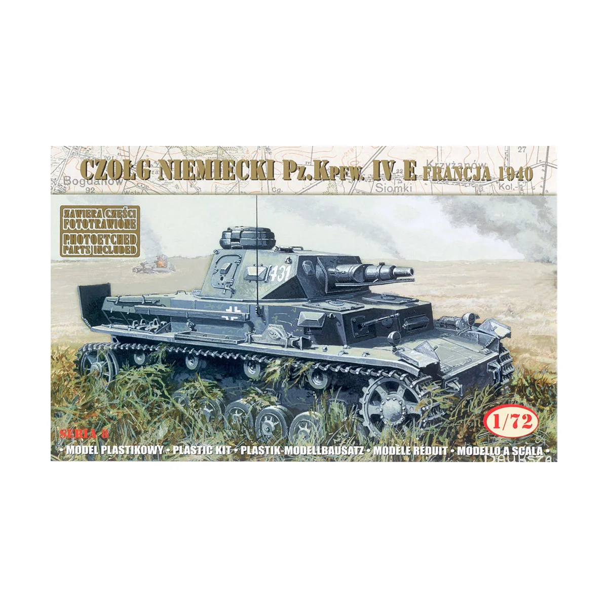 German Tank Pz.Kpfw.IVE France 1940 - Mirage Hobby 72863