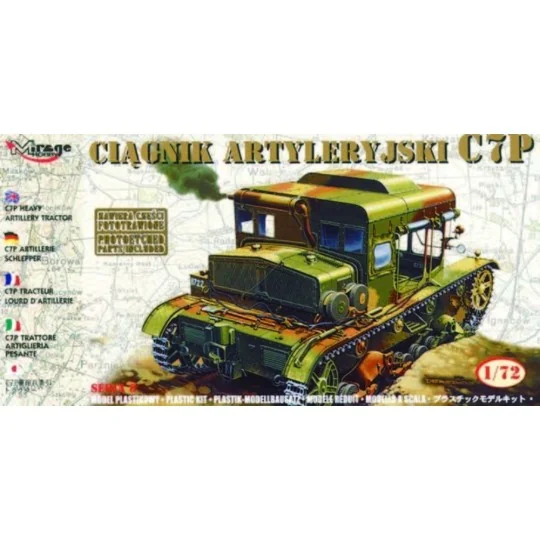 Schwerer Artillerie Traktor C7P mit Fotoätzteilen, 1/72 - Mirage Ho...