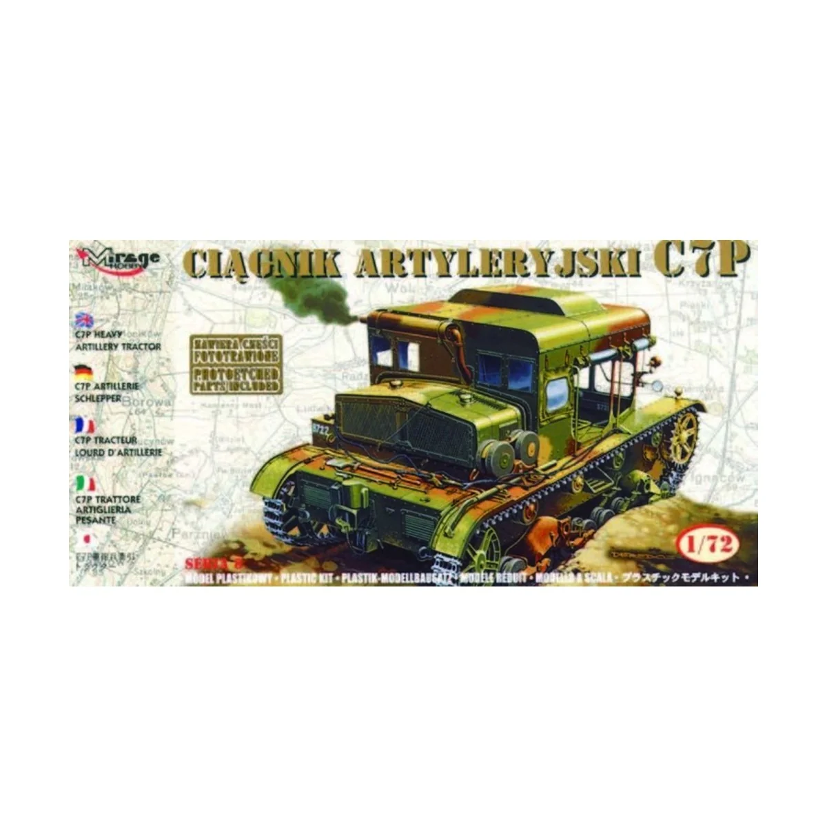 Schwerer Artillerie Traktor C7P mit Fotoätzteilen - Mirage Hobby 72891