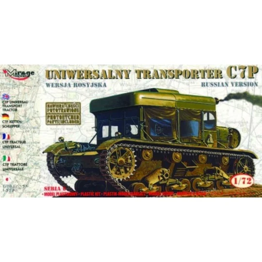 Universal Traktor C7P mit Fotoätzteilen, 1/72 - Mirage Hobby 72893