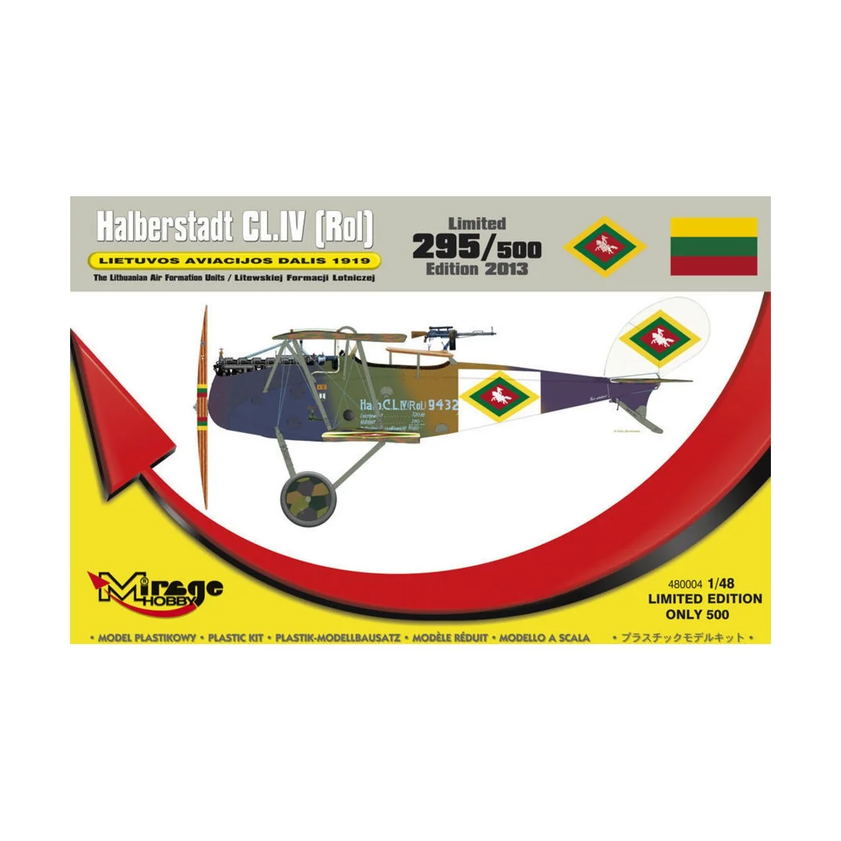 Halberstadt CL.IV(Rol) LIETUVOS 1919 - Mirage Hobby 480004