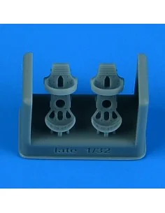 German Luftwaffe WWII pedals - late v., 1/32 - Quickboost QB32 335