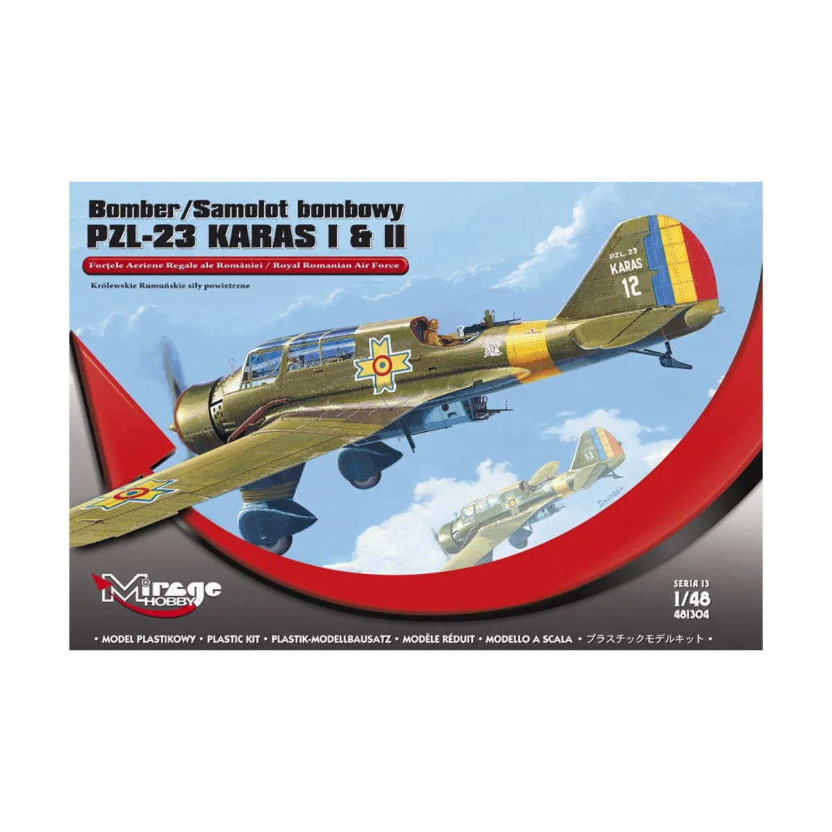 Bomber PZL-23 KARAS I & II - Mirage Hobby 481304