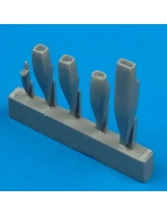 Su-22M4 air cooling scoops für Kopro Bausatz, 1/48 - Quickboost QB4...