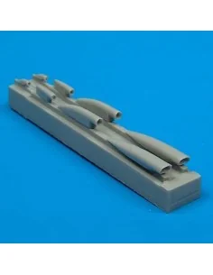 MiG-21MF air cooling scoops für Academy Bausatz, 1/48 - Quickboost ...