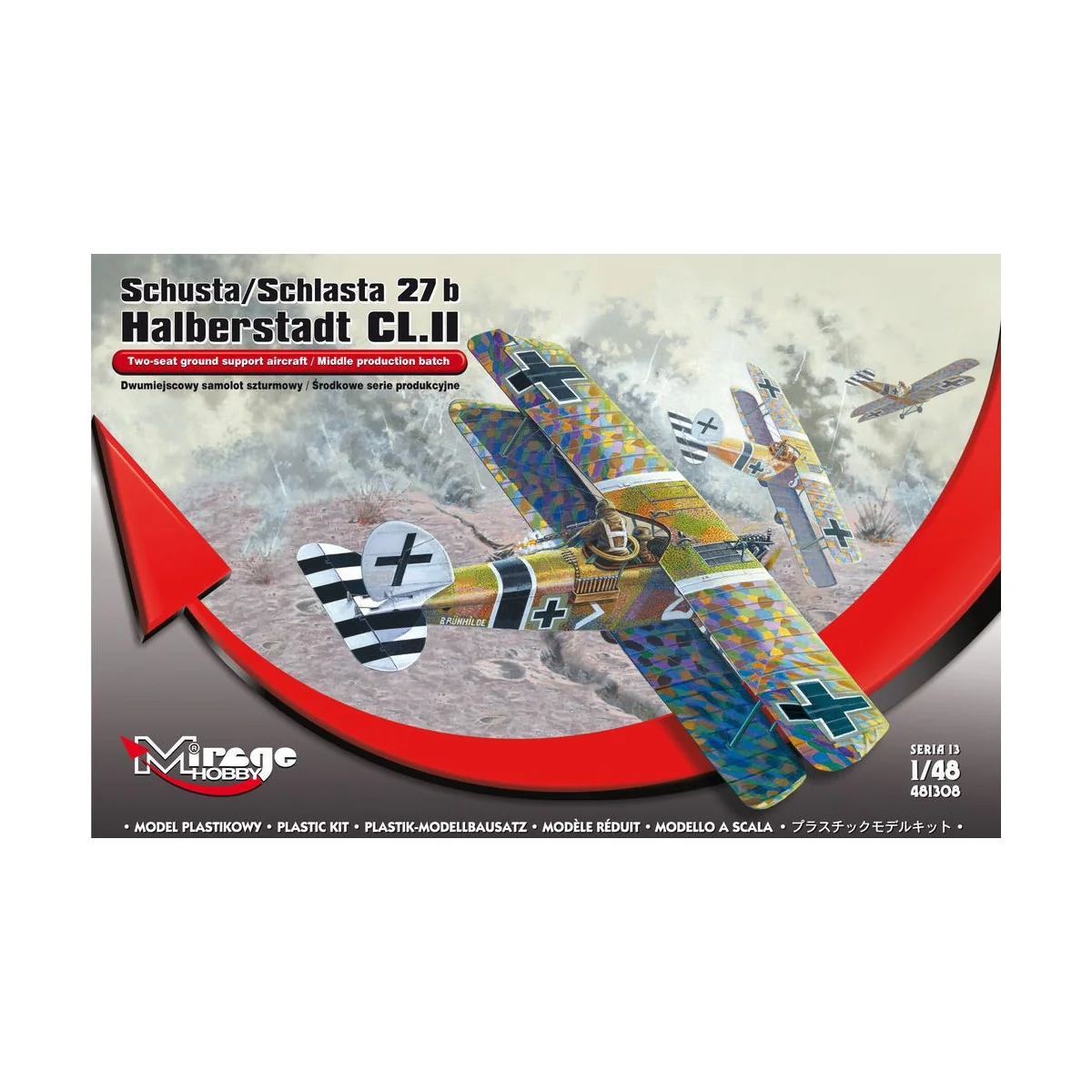 Schusta/ Schlasta 27b Halberstadt CL.II, 1/48 - Mirage Hobby 481308 Schusta/ Schlasta 27b Halberstadt CL.II, 1/48 - Mirage Hobby 481308