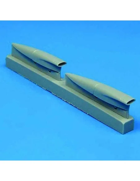 F-8 Crusader air cooling scoops für Hasegawa Bausatz, 1/48 - Quickb...
