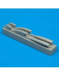 MiG-21PFM air cooling scoops für Academy Bausatz, 1/48 - Quickboost...