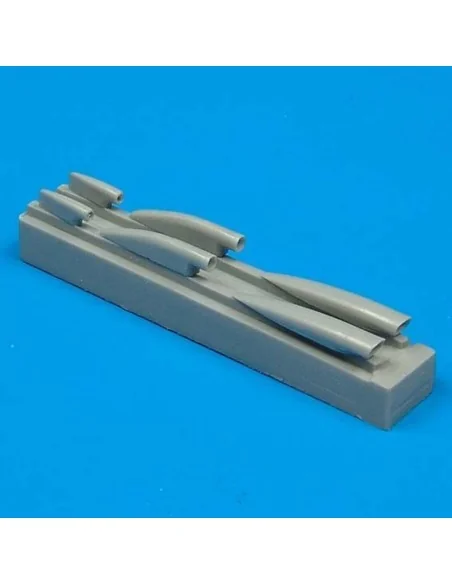 MiG-21PFM air cooling scoops für Academy Bausatz, 1/48 - Quickboost...