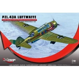 PZL.43A Luftwaffe Germ.Vers. MIELEC 1940, 1/48 - Mirage Hobby 481311