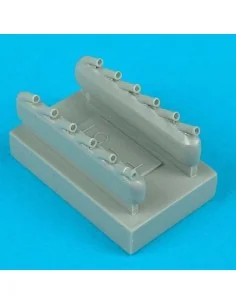 P-51D Mustang exhausts, 1/48 - Quickboost QB48 054