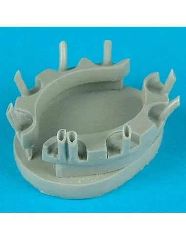 I-16 engine exhaust für Eduard Bausatz, 1/48 - Quickboost QB48 059