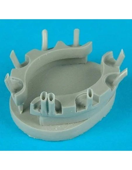 I-16 engine exhaust für Eduard Bausatz, 1/48 - Quickboost QB48 059