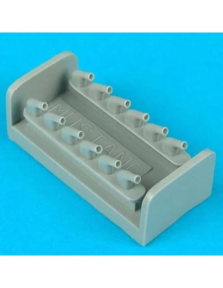 P-51D Mustang exhausts-type B für Tamiya Bausatz, 1/48 - Quickboost...