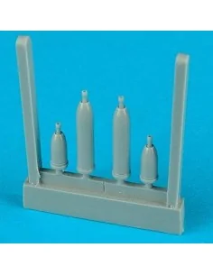 Spitfire F Mk. 24 cannon barels für Airfix Bausatz, 1/48 - Quickboo...