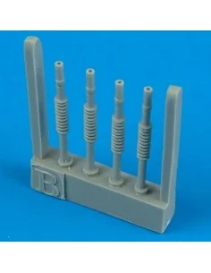 Hurricane Mk. IIc gun barrels - type II für Hasegawa Bausatz, 1/48 ...