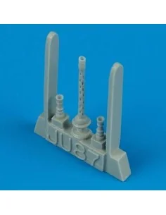 Ju 87B-2 gun barrels für Hasegawa Bausatz, 1/48 - Quickboost QB48 141