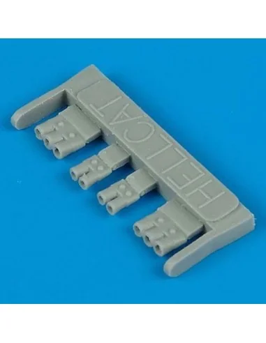 F6F-3 Hellcat exhaust für Hasegawa Bausatz, 1/48 - Quickboost QB48 171