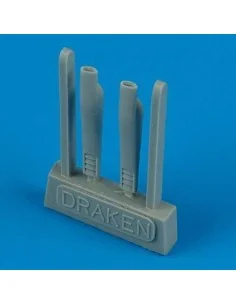 J-35 Draken air scoops für Hasegawa Bausatz, 1/48 - Quickboost QB48...
