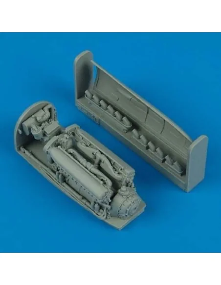 P-40E Warhawk engine für Hasegawa Bausatz, 1/48 - Quickboost QB48 195