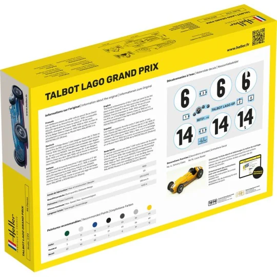 Talbot Lago Grand Prix, 1/24 - Heller 80721 Talbot Lago Grand Prix, 1/24 - Heller 80721