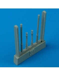 Messerschmitt Bf 109G-6 gun barrels für Hasegawa Bausatz, 1/48 - Qu...