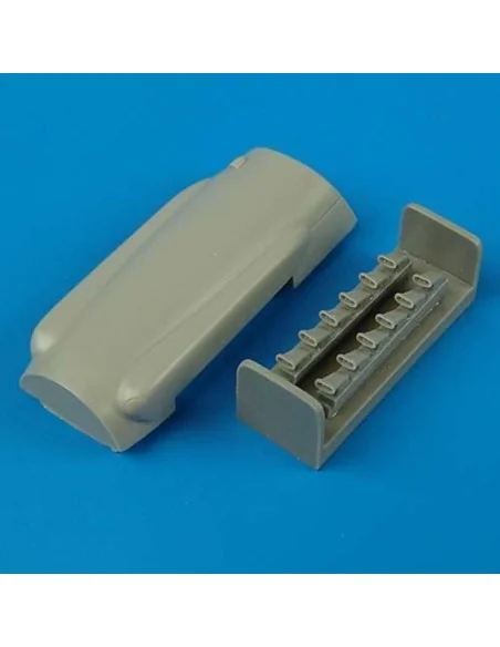Spitfire Mk. XIV cowling and exhaust for Academy kit, 1/48 - Quickb...