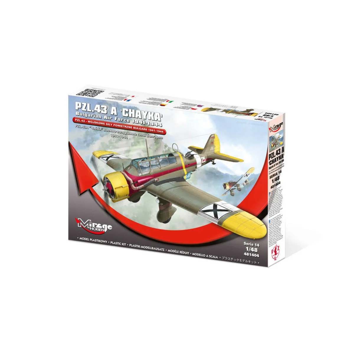 PZL.43 A 'CHAYKA' Bulgarian Air Force 1941-1944, 1/48 - Mirage Hobb... PZL.43 A 'CHAYKA' Bulgarian Air Force 1941-1944, 1/48 - Mirage Hobb...