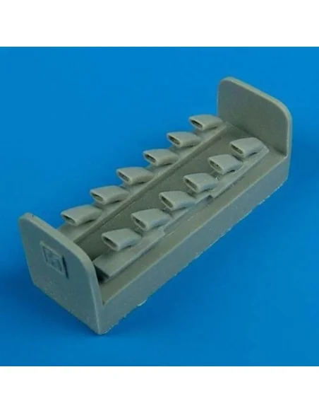 Bf 109K exhaust für Hasegawa Bausatz, 1/48 - Quickboost QB48 254