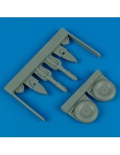 Junkers Ju 87 Stuka uncovered wheels für Hasegawa Bausatz, 1/48 - Q...
