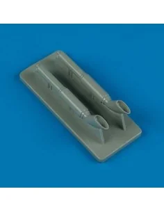C-47 Skytrain exhaust for Trumpeter, 1/48 - Quickboost QB48 347