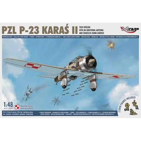 PZL P-23 KARAS II, 1939 Version with an Additional Antenna, 1/48 - ... PZL P-23 KARAS II, 1939 Version with an Additional Antenna, 1/48 - ...