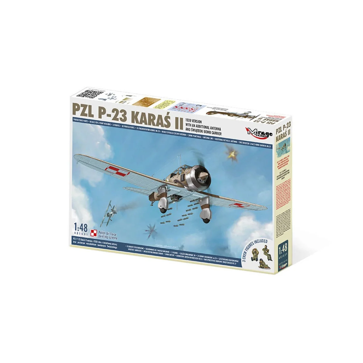 PZL P-23 KARAS II,1939 Version with an Additional Antenna - Mirage ...