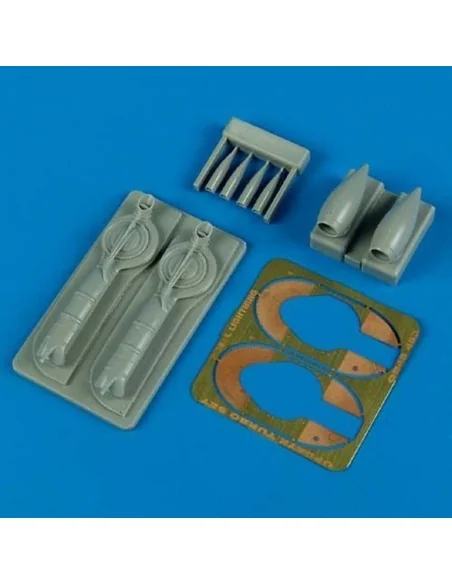 P-38J Lightning update turbo+air intakes, 1/48 - Quickboost QB48 463