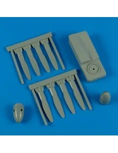 P-61A/B black widow proellers w/tool, 1/48 - Quickboost QB48 470