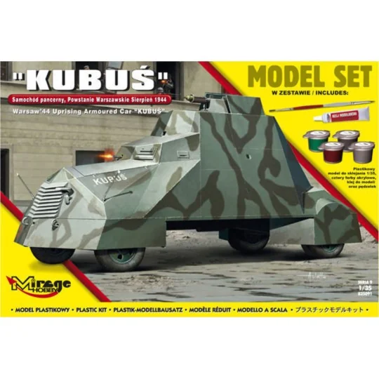 Kubus(Warsaw'44 Uprising Armoured Car) Model Set - Mirage Hobby 835091