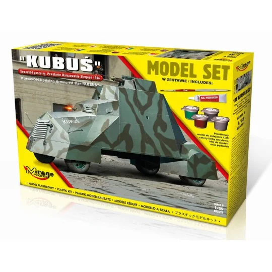 Kubus(Warsaw'44 Uprising Armoured Car) Model Set - Mirage Hobby 835091