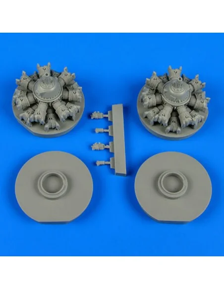 B-25 Mitchell engines f. Italeri/ACC.M., 1/48 - Quickboost QB48 554