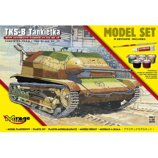 Tankette TKS-B(w/automatic cannon 20mm Mk.38) (Model Set) - Mirage ...