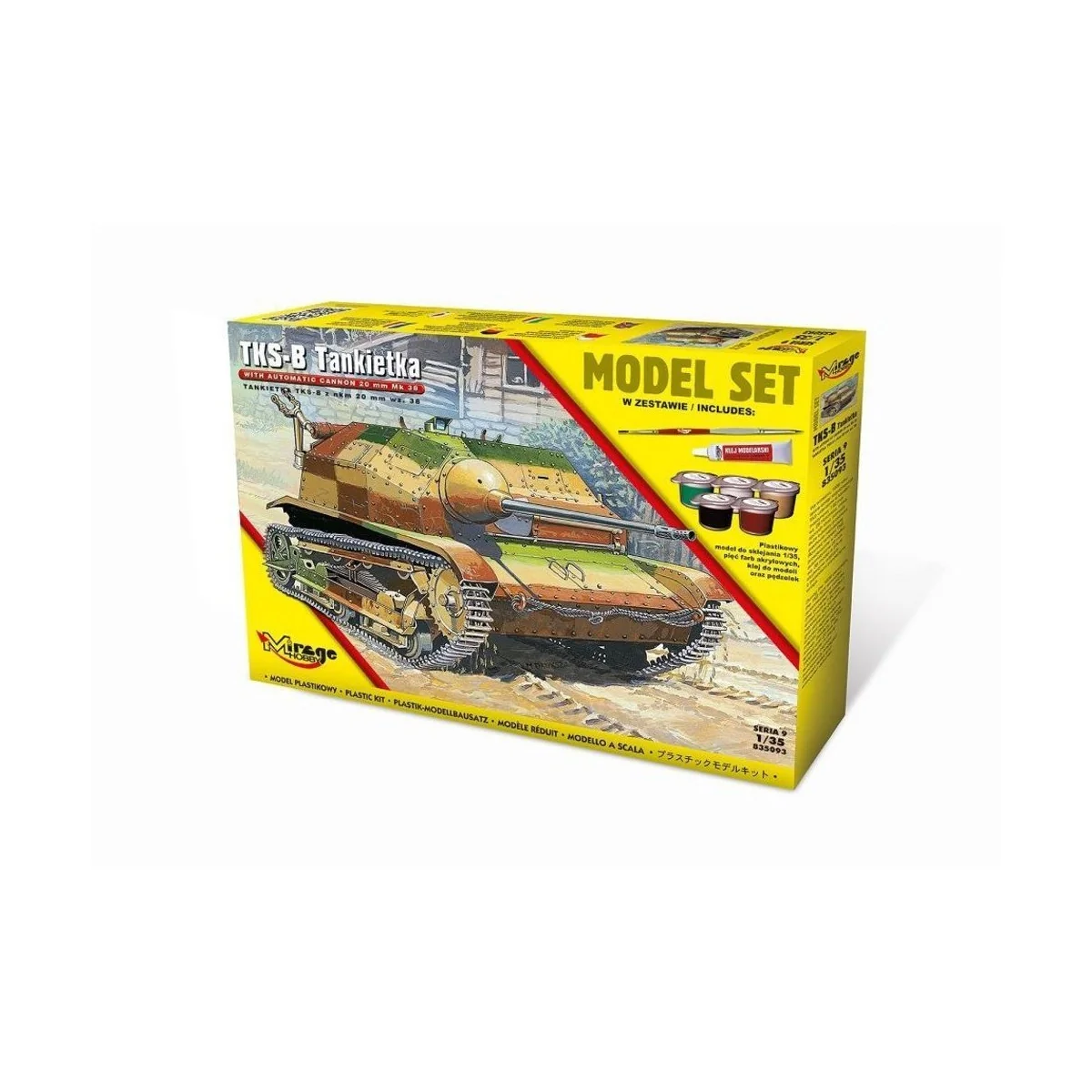 Tankette TKS-B(w/automatic cannon 20mm Mk.38) (Model Set) - Mirage ...
