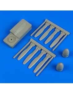 P-61A Black Widow propeller w/tool f.HBo, 1/48 - Quickboost QB48 642