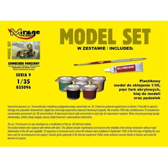 Armoured Car Model 1943/II (Model Set), 1/35 - Mirage Hobby 835096