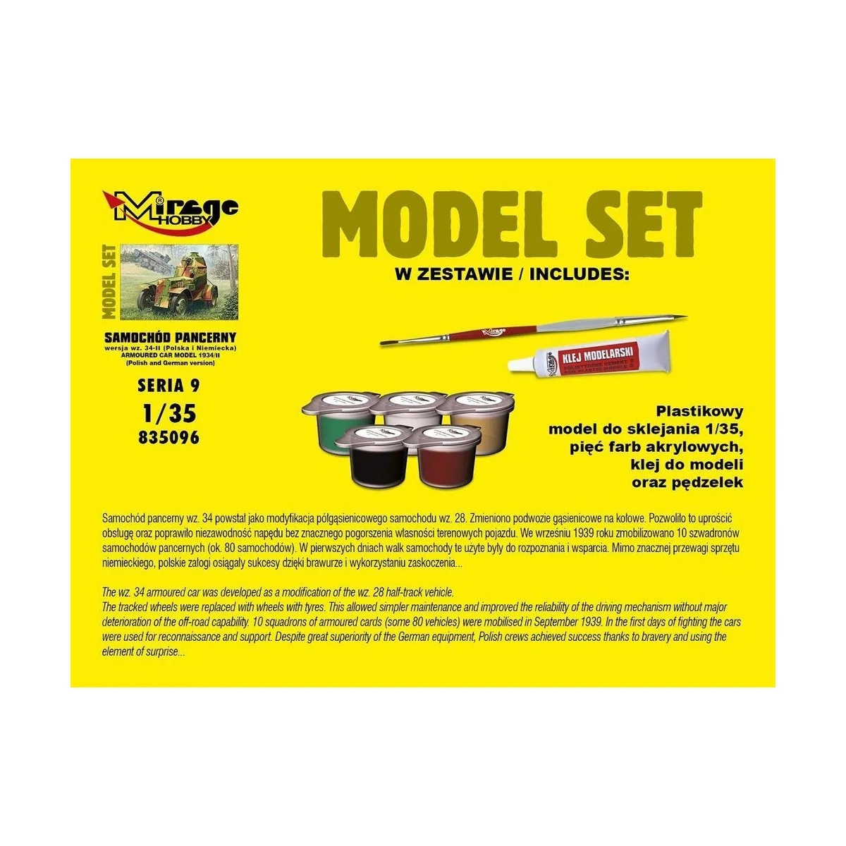 Armoured Car Model 1943/II (Model Set), 1/35 - Mirage Hobby 835096