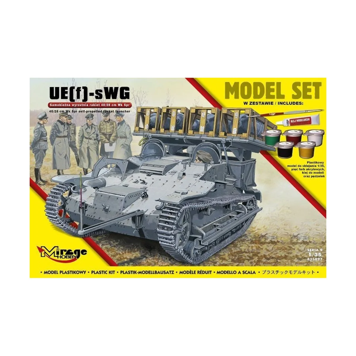 UE(f)-sWG,40/28cm WK Spr(German self-pro propelled rocket launcher)...